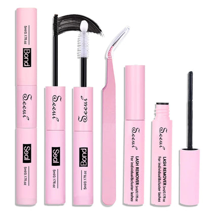 SEEUI Lash Bond and Seal with Glue, Remover and Application Tool Options, DIY Eyelash Adhesive Selection for Adult False Lash Makeup and Beauty Routines