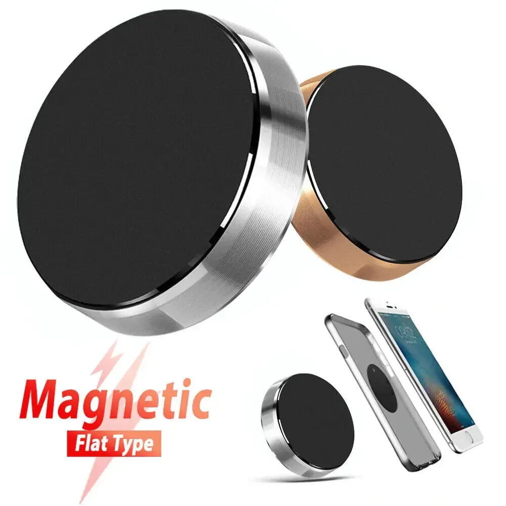 Magnetic Car Phone Holder with Fixed or 360-Degree Rotating Model Options, Dashboard and Wall Mounting References in Black, Silver, Gold and Rose Gold