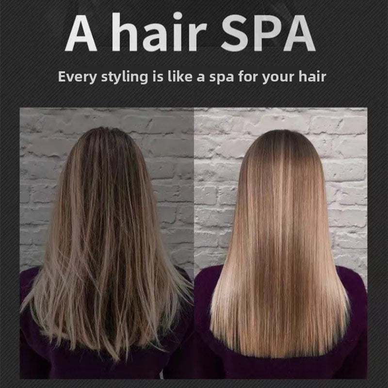 Ceramic Hair Styling Iron with Separate Straightener or Curling Iron Options and US or EU Plug Choices for Adult Hair Routines, Parties and Holiday Preparation