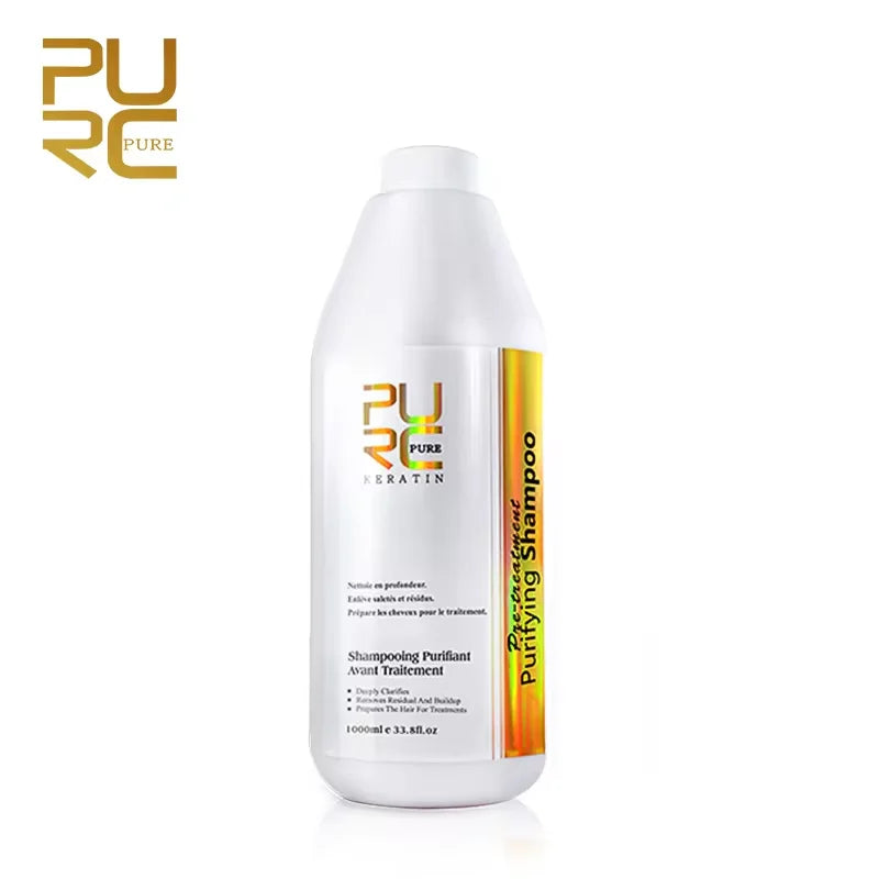 Purifying Shampoo and Daily Conditioner Options by PURC, 100ml 300ml or 1000ml Hair Care Selections for Cleansing, Conditioning and Keratin Routine Support
