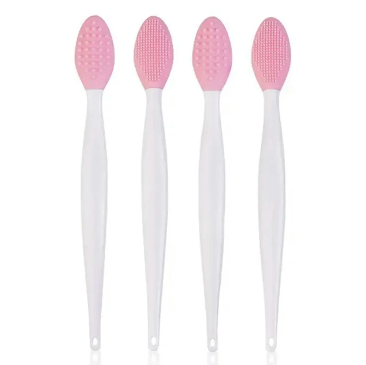 Silicone Face Cleansing Brush for Face and Nose Washing, Skincare Exfoliating Tool with Replacement Head Wording, Single and Four-Piece Color Options