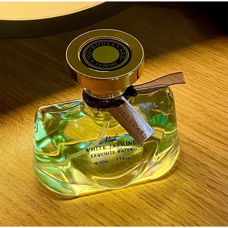 Jasmine Perfume with Listed 50ml Size, Night Jasmine or Two-Piece Package Labels and Grapefruit, Tea, Musk and Cedar Scent Notes for Unisex Fragrance Selection