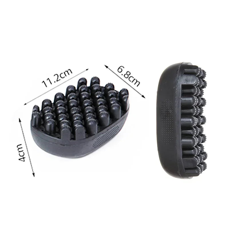 Curl Sponge Brush for Natural Textured Hair Twists and Coils, Black, Blue, Brown or Red Styling Tool with Separate Large Black One-Piece Selection