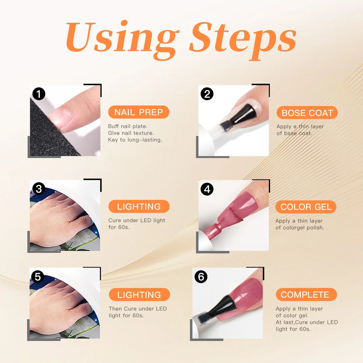 Gel Base and Top Coat, 8ml Soak-Off Nail Gel with Individual Base or Top Coat and Two- or Three-Piece Combination Options Including Matte for Adult Manicures