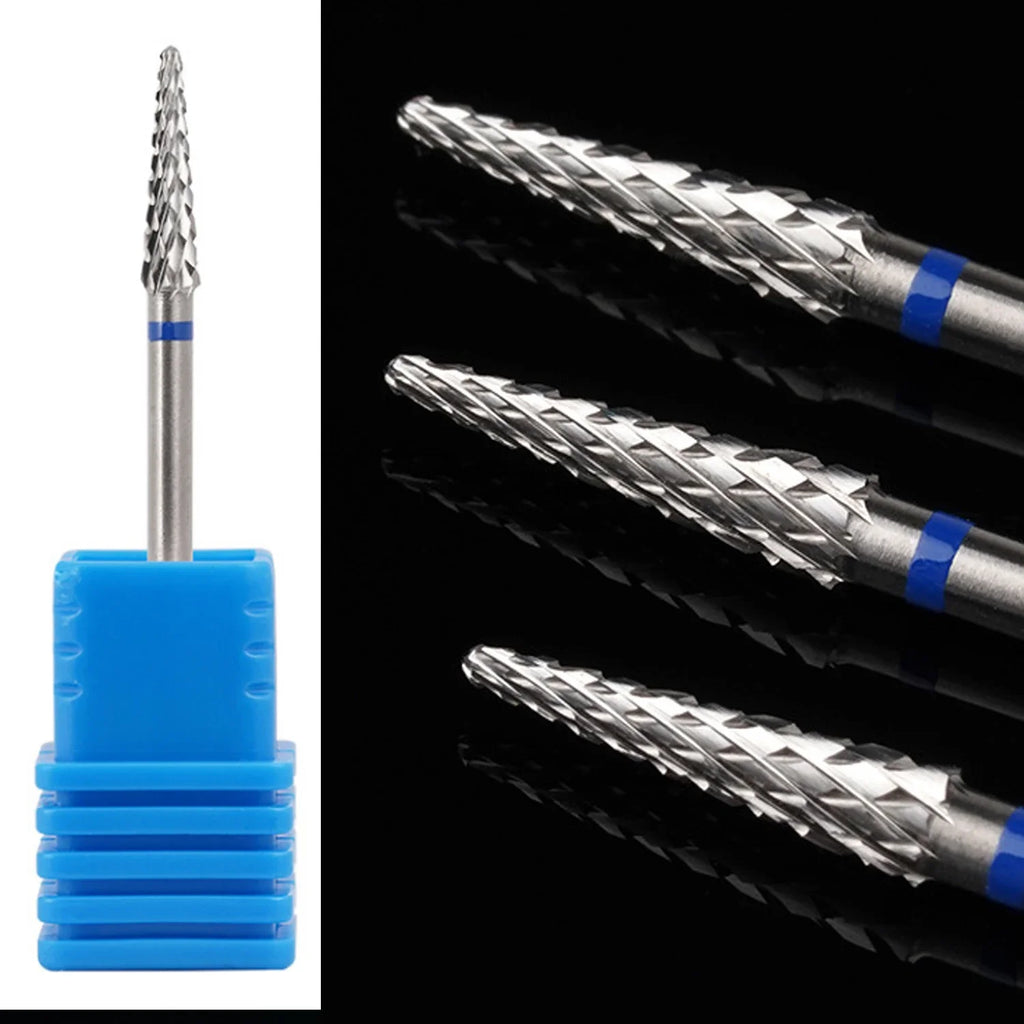 Tapered Nail Drill Bit for Professional Acrylic and Gel Filing, Single 05M or 04F Selection with Listed 3/32-Inch Shank for Compatible Electric Nail Files