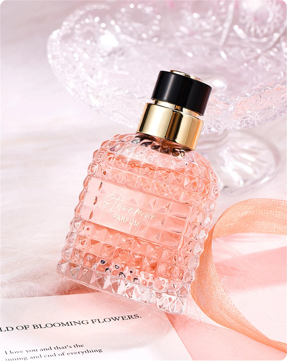 Women's Floral Perfume Gift Set, Fragrance Spray with Four-Piece Gift Box Wording and 100ml Option Label for Daily Scent Routines and Personal Gifting
