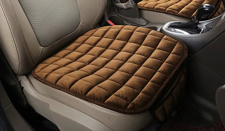 Winter Car Seat Cushion, 50 x 50cm Flocking Cloth Seat Pad with Listed Anti-Slip and Breathable Design in Six Colors for Compatible Vehicle Seats