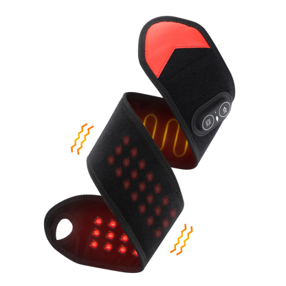 Wearable Red Light Heating Wrap Options for Wrist, Neck, Ankle and Hip, Adjustable Warmth with Model-Specific LED, Vibration and Power Features