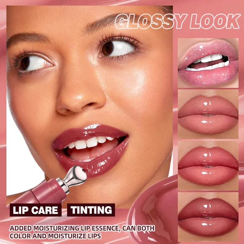 Hydrating Lip Gloss for Women, Moisturizing Lip Glaze with Four Numbered Color Options for Everyday Makeup and Special-Occasion Beauty Looks