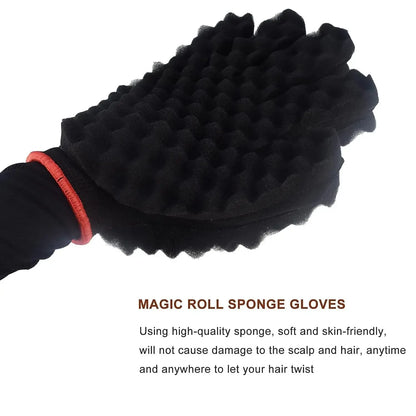 Hair Twisting Sponge Set for Men and Women, Curling Combs and Styling Tools for Textured Hair Grooming with Ten Coded Style Options