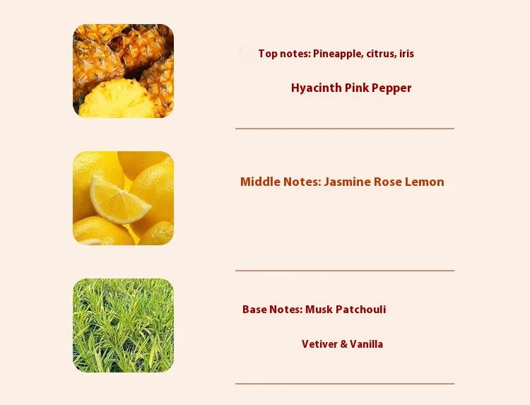 Women's Musk Perfume Spray with Jasmine and Fruity Scent References, Pink or Orange 45ml and Six 50ml Option Labels for Personal Fragrance and Gifts
