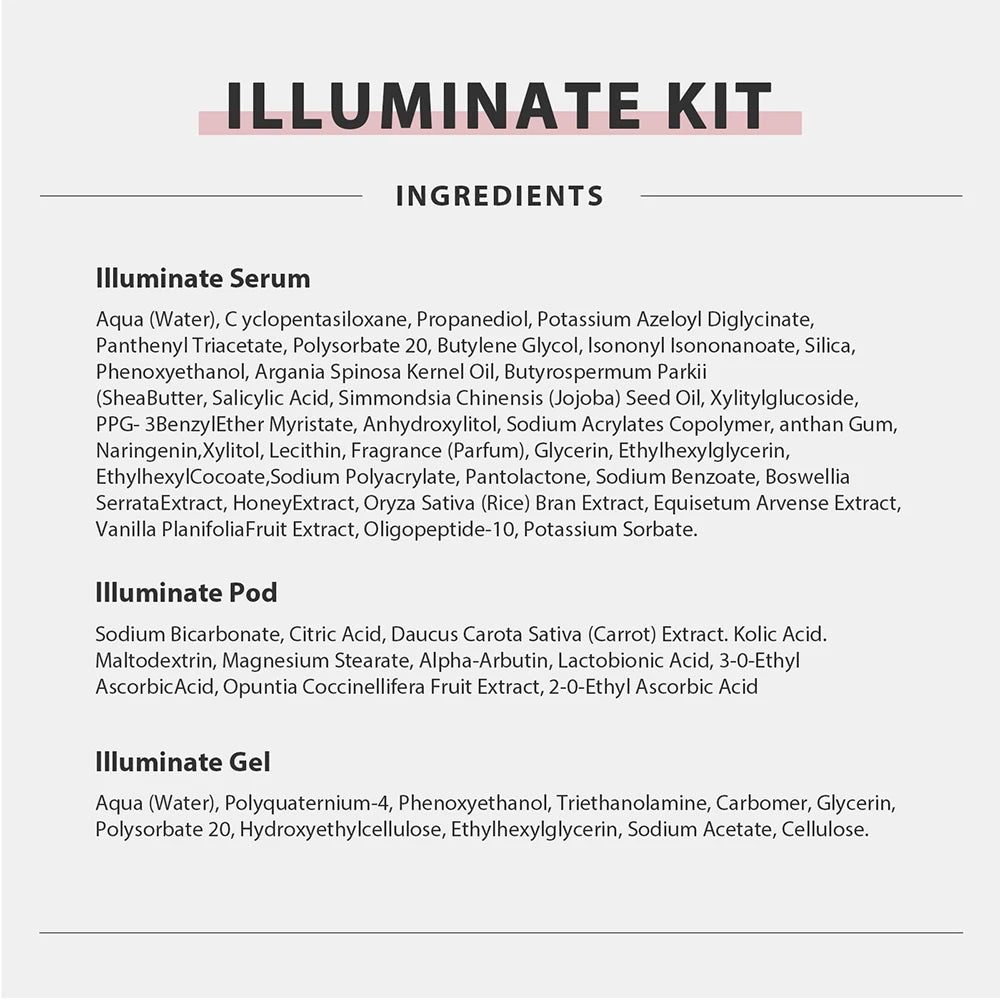Glam Facial Pod and Capsule Gel Options for Compatible Aqua Bubble Devices, Seven Numbered Type Selections and a Separate Facial CO2 Machine Option
