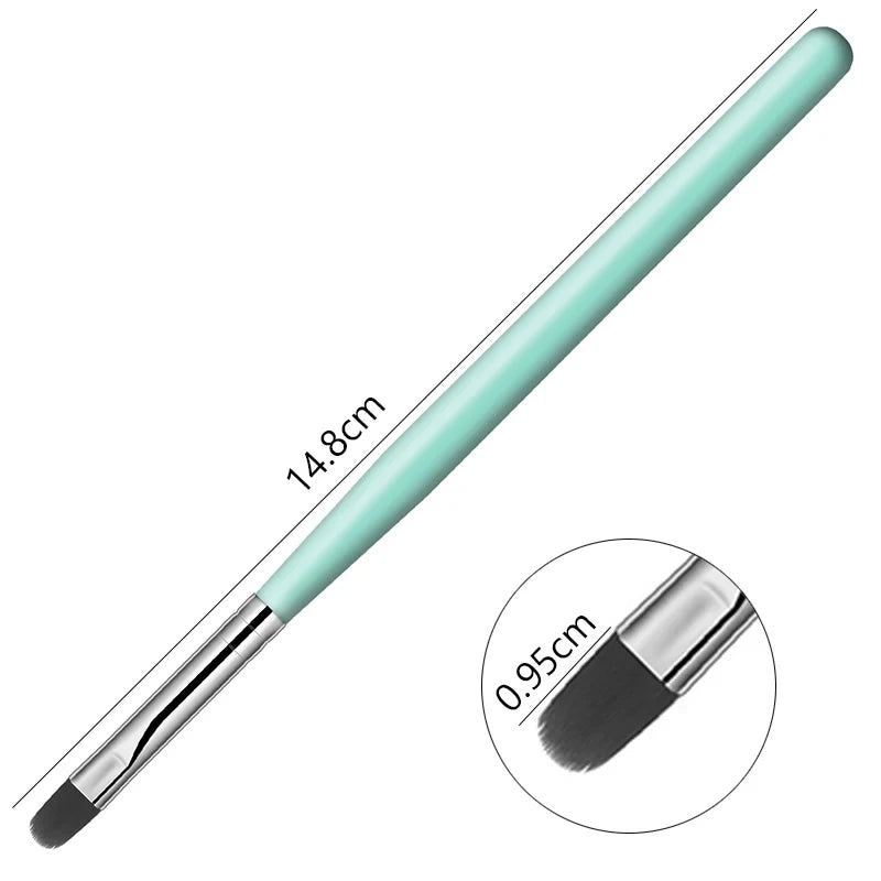 Nail Art Painting Brush Pen Options for UV Gel, Acrylic and Builder Gel Application, Six Numbered Selections for Pattern Detailing and DIY Manicure