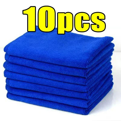 30 x 30 cm Microfiber Cleaning Cloths, Reusable Washable Towels in 1, 5, 10, 50 or 100-Piece Options for Compatible Car Windows and Household Surfaces