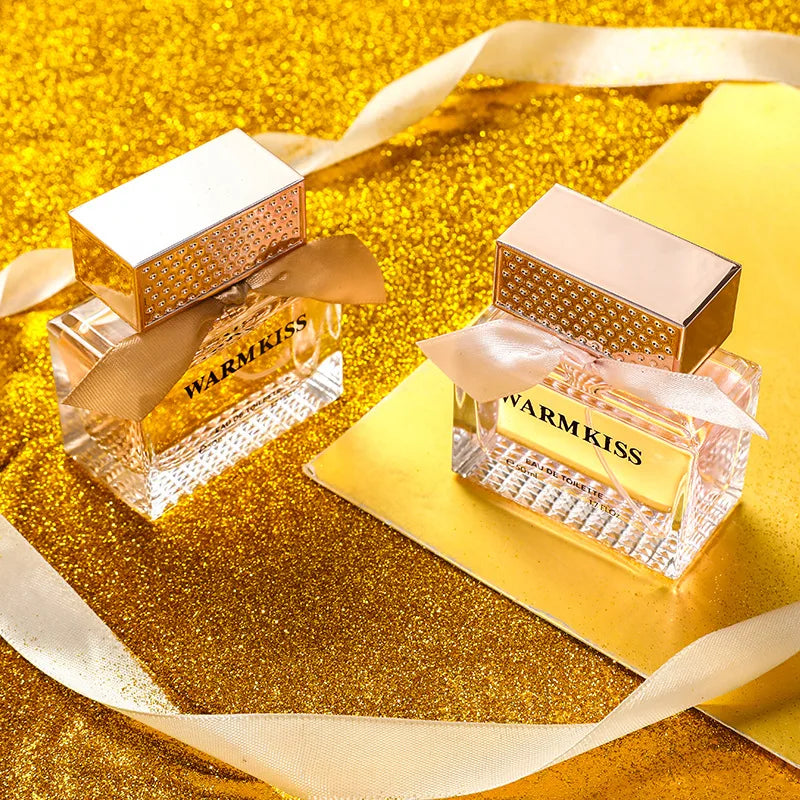 Women's Musk Perfume Spray with Jasmine and Fruity Scent References, Pink or Orange 45ml and Six 50ml Option Labels for Personal Fragrance and Gifts