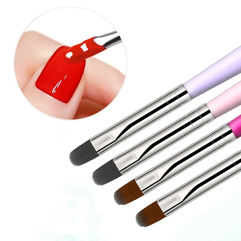Nail Art Painting Brush Pen Options for UV Gel, Acrylic and Builder Gel Application, Six Numbered Selections for Pattern Detailing and DIY Manicure