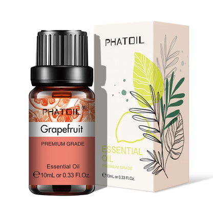 10ml Aroma Oil by PHATOIL for Compatible Diffusers and Home Fragrance, Amber Bottle with Lavender, Eucalyptus, Vanilla, Peppermint and Other Scent Options