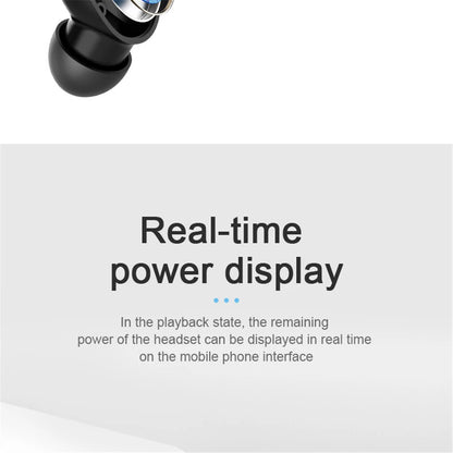 A6S Wireless Bluetooth Earphones, Bluetooth 5.0 Stereo Audio with Touch Control and Five Color Options for Compatible Phone Music and Everyday Calls