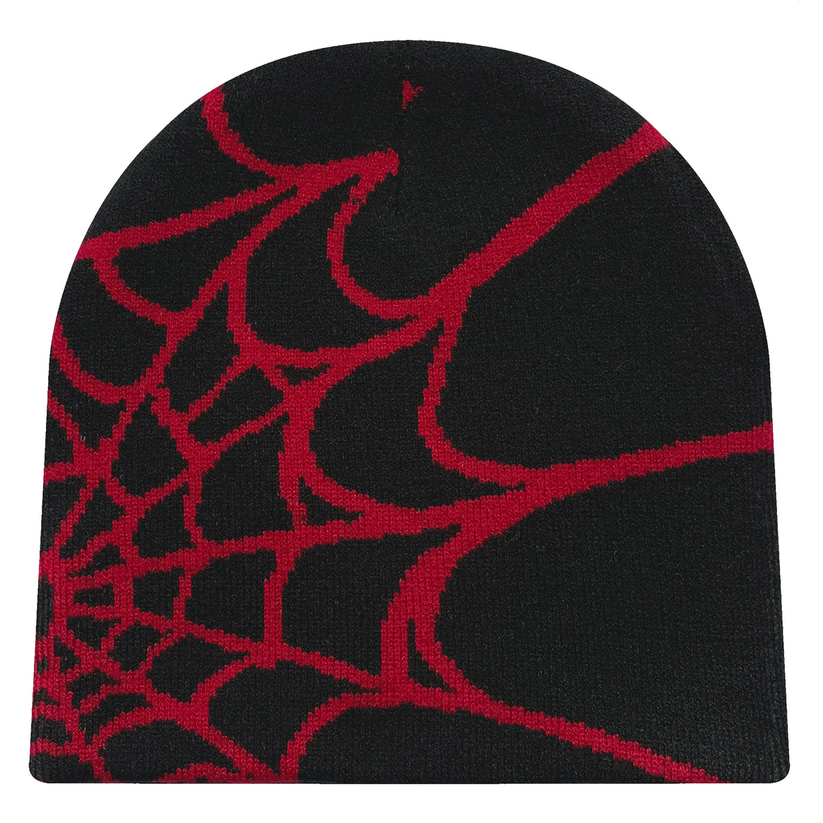 Spider Web Knit Hat, Unisex Acrylic Y2K Beanie with Geometric Pattern in Nine Color Options, Listed Size 56/57 for Streetwear and Cool-Weather Casual Outfits