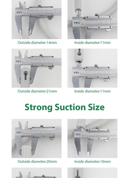 Dental Suction Tubing for Chair Unit Equipment, Strong or Weak Suction Set Labels and Separate 2m Hose Options for Professional Compatibility Review