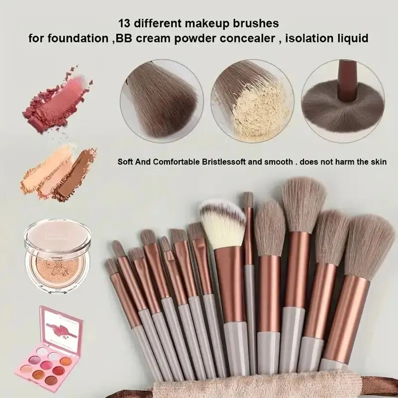 Cosmetic Makeup Brush Set with Twenty-Nine Color and Kit Labels, Foundation, Powder and Eyeshadow Blending References for Everyday Beauty and Gift Selection