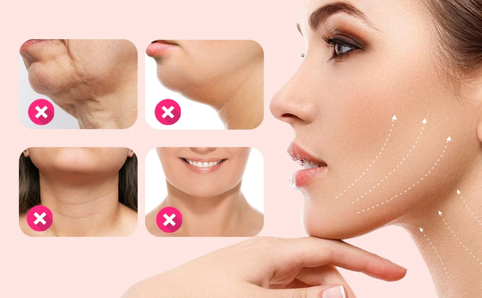 V-Shaped Chin Strap with Reusable Face Band Design, LKK03 Beauty Accessory for Adult Personal Care with Material and Fit Details to Check Before Use