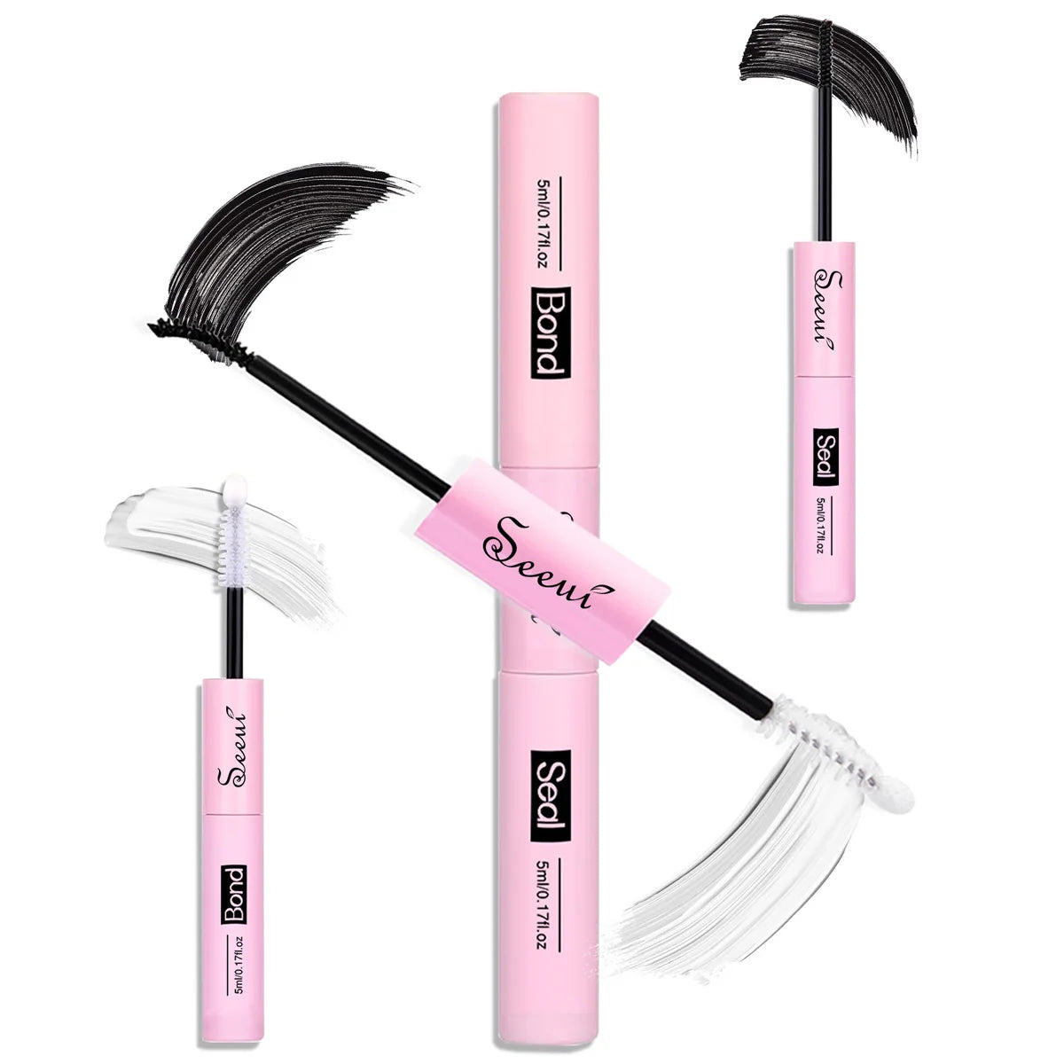 SEEUI Lash Bond and Seal with Glue, Remover and Application Tool Options, DIY Eyelash Adhesive Selection for Adult False Lash Makeup and Beauty Routines