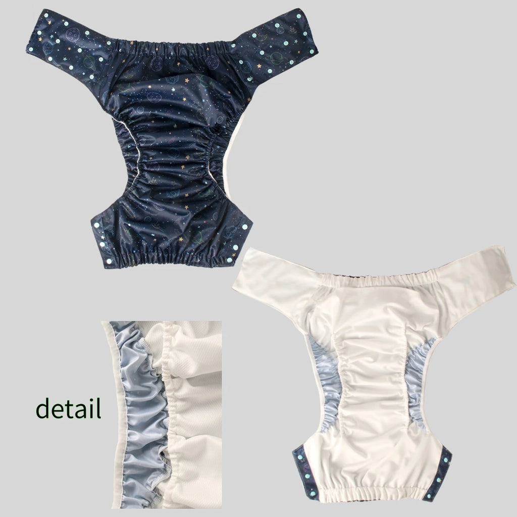 Reusable Adult Cloth Diaper and Insert Options, Listed TPU Waterproof Diaper Pants for Adult Personal Care, XL and XXL Size Labels with Set Selections