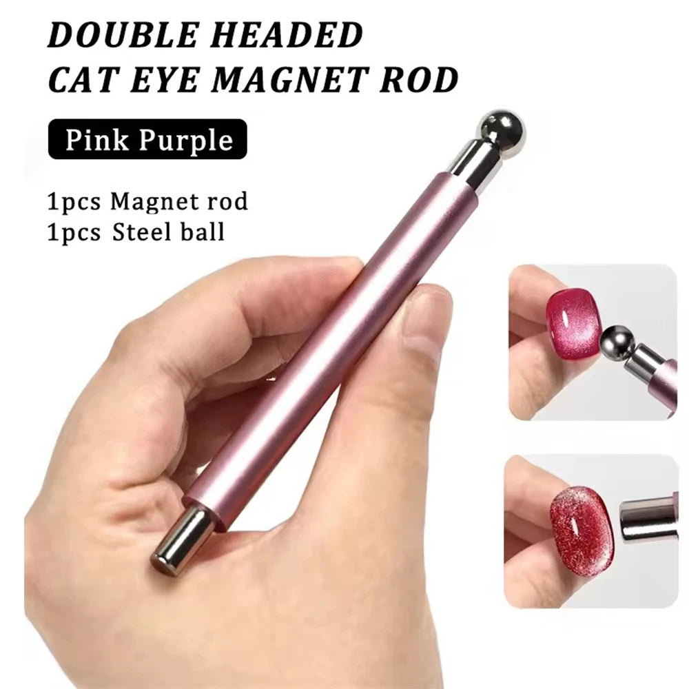 Magnetic Nail Art Tools for Cat Eye Gel Polish, 1-Piece or 6-Piece Set Options for Heart Effects, French Tips and At-Home DIY Manicures