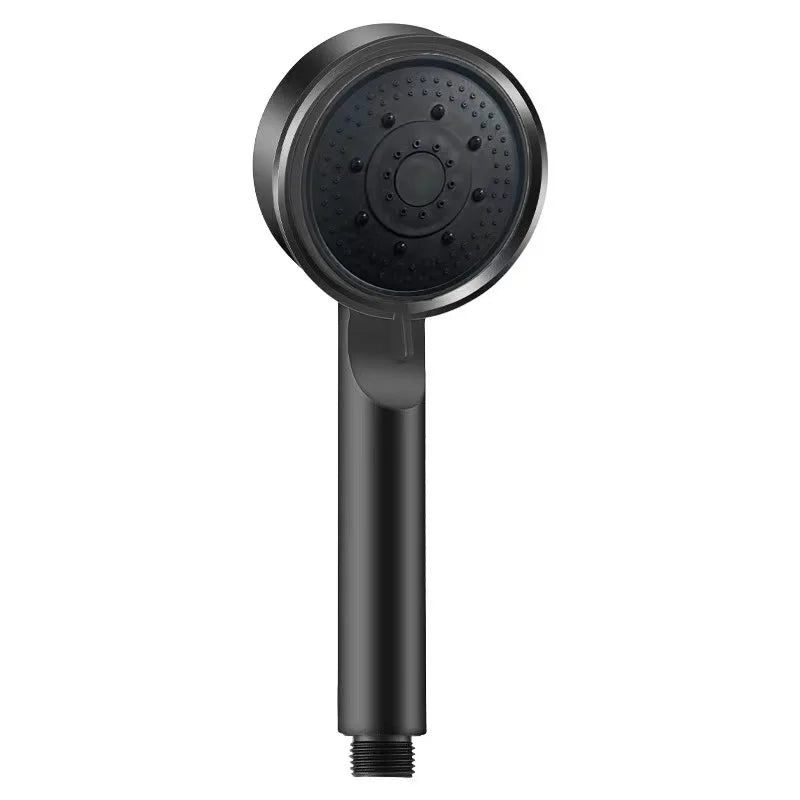 Black Handheld Shower Head for Bathroom Replacement, Listed G1/2 Thread and ABS Construction with 3.54-Inch Size Option, Adjustable Spray Head Only