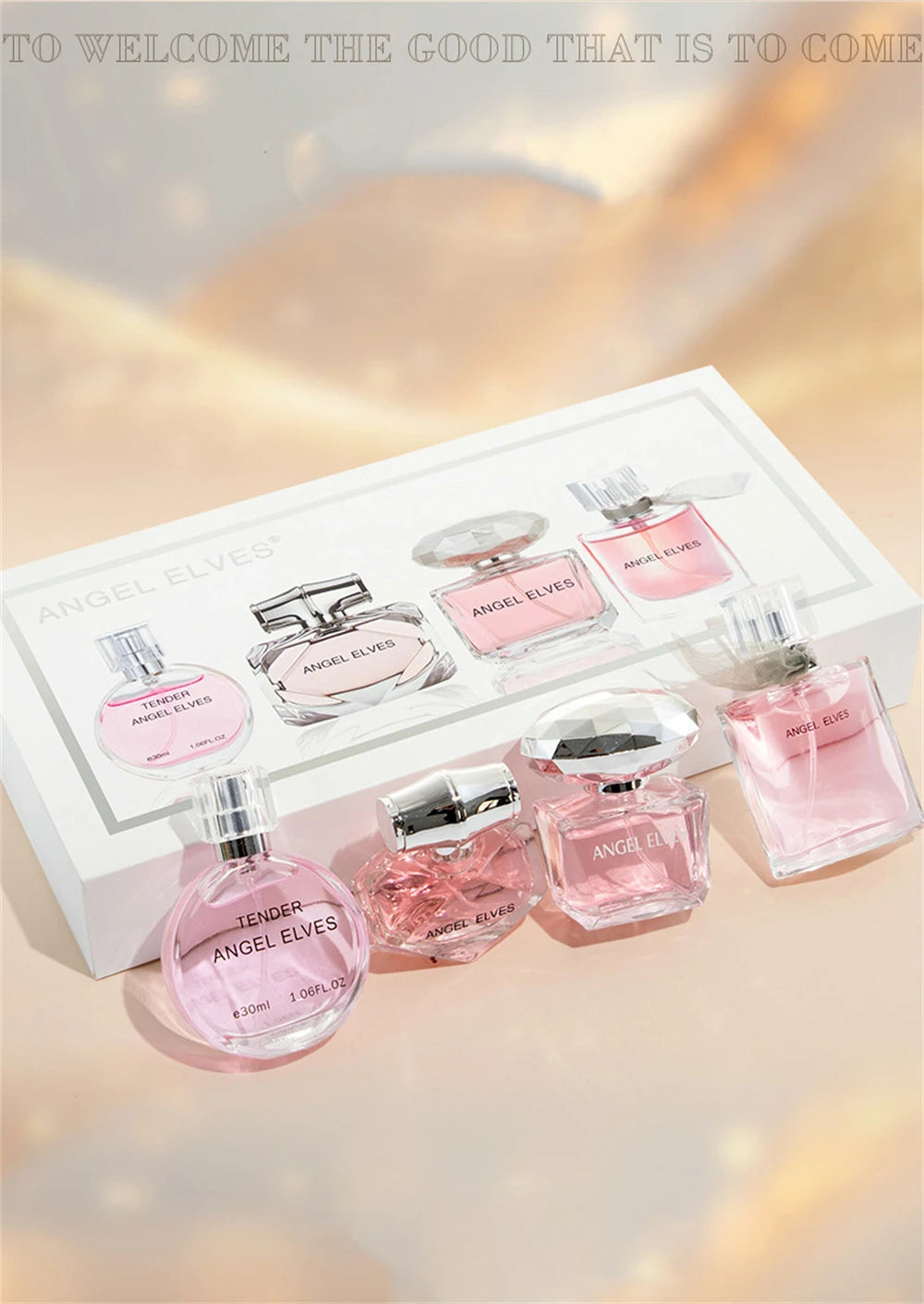 Perfume Gift Set for Women with Floral Fruity Scent References, Listed Four-Piece Gift Box and 120ml Option for Everyday Fragrance and Gift Planning