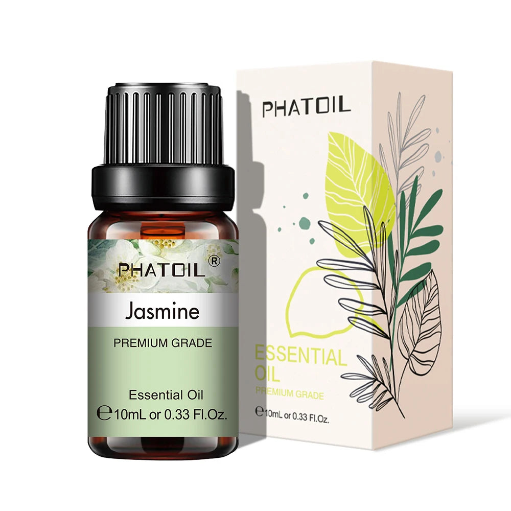 10ml Aroma Oil by PHATOIL for Compatible Diffusers and Home Fragrance, Amber Bottle with Lavender, Eucalyptus, Vanilla, Peppermint and Other Scent Options