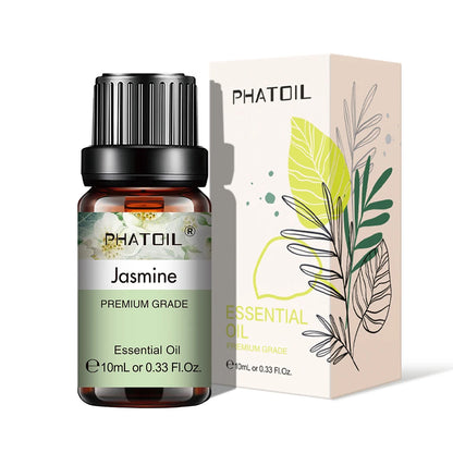 10ml Aroma Oil by PHATOIL for Compatible Diffusers and Home Fragrance, Amber Bottle with Lavender, Eucalyptus, Vanilla, Peppermint and Other Scent Options