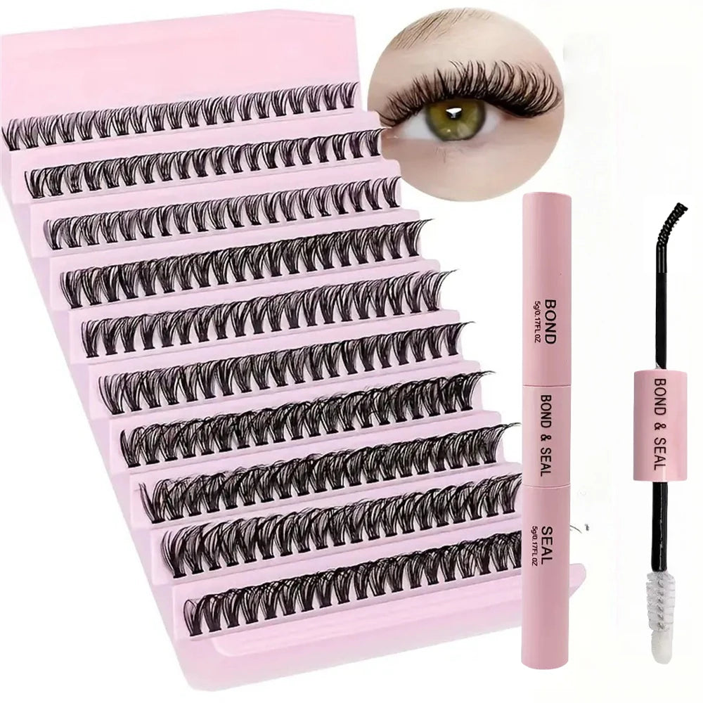 200-Piece Natural Lash Clusters with C-Curl and 10–16mm Mixed Length References, LC136 Style Options for Customized Adult Everyday and Occasion Eye Makeup