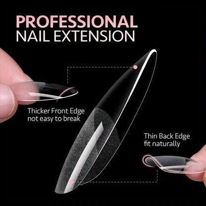 120-Piece Full Cover Nail Tips with Nine Selectable Style Labels, False Nail Extension Tips for Adult DIY Manicure Planning, Nail Art Practice and Custom Looks