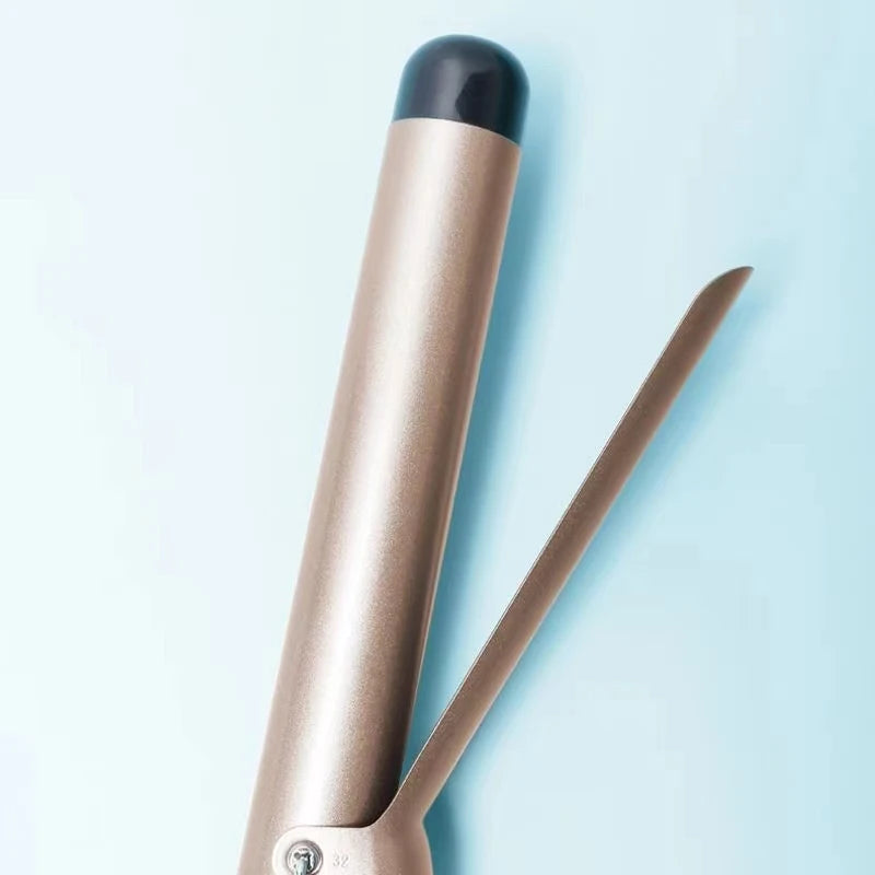 LCD Temperature-Control Curling Iron with Separate 9–38mm Ceramic Barrel Options or Pink and Golden Curl-Straight Combo Styles for Adult Hair Styling