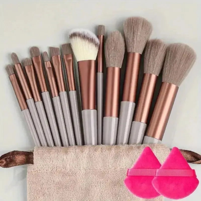 Cosmetic Makeup Brush Set with Twenty-Nine Color and Kit Labels, Foundation, Powder and Eyeshadow Blending References for Everyday Beauty and Gift Selection