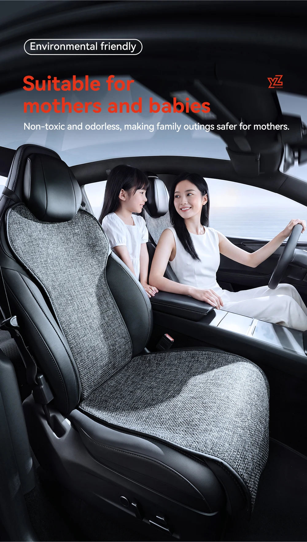 Car Seat Cushion Pads Listed for 2026 Tesla Model YL Six-Seat Layout, YZ Mesh Composite Fabric with Linen and Ice Silk References, Row-Specific Pack Options
