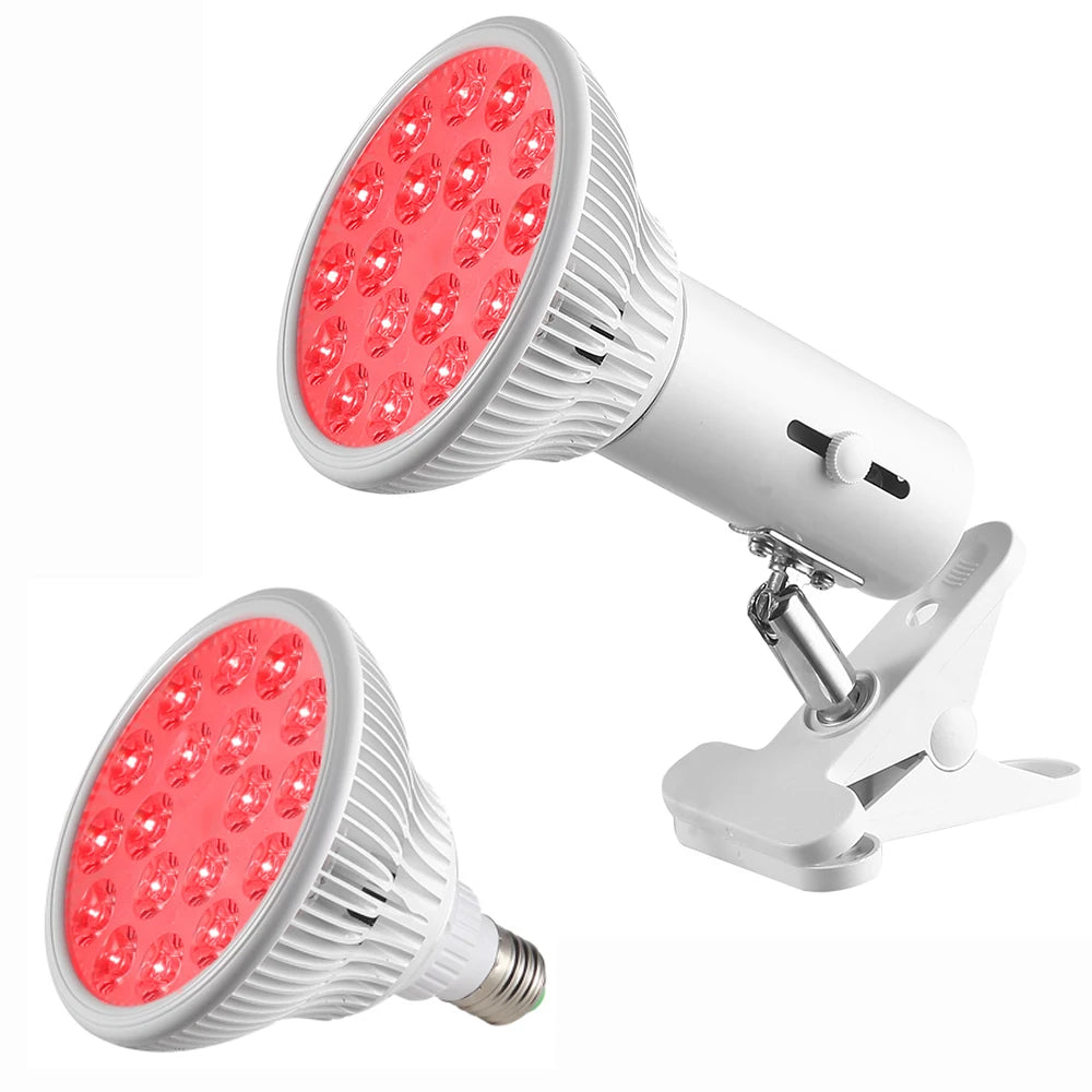 E27 Red LED Bulb with Listed 18 LEDs and Separate 630nm or 660nm Options, PAR38 Style Bulb-Only or US, EU, UK and AU Stand Packages for Adult Personal Care Selection