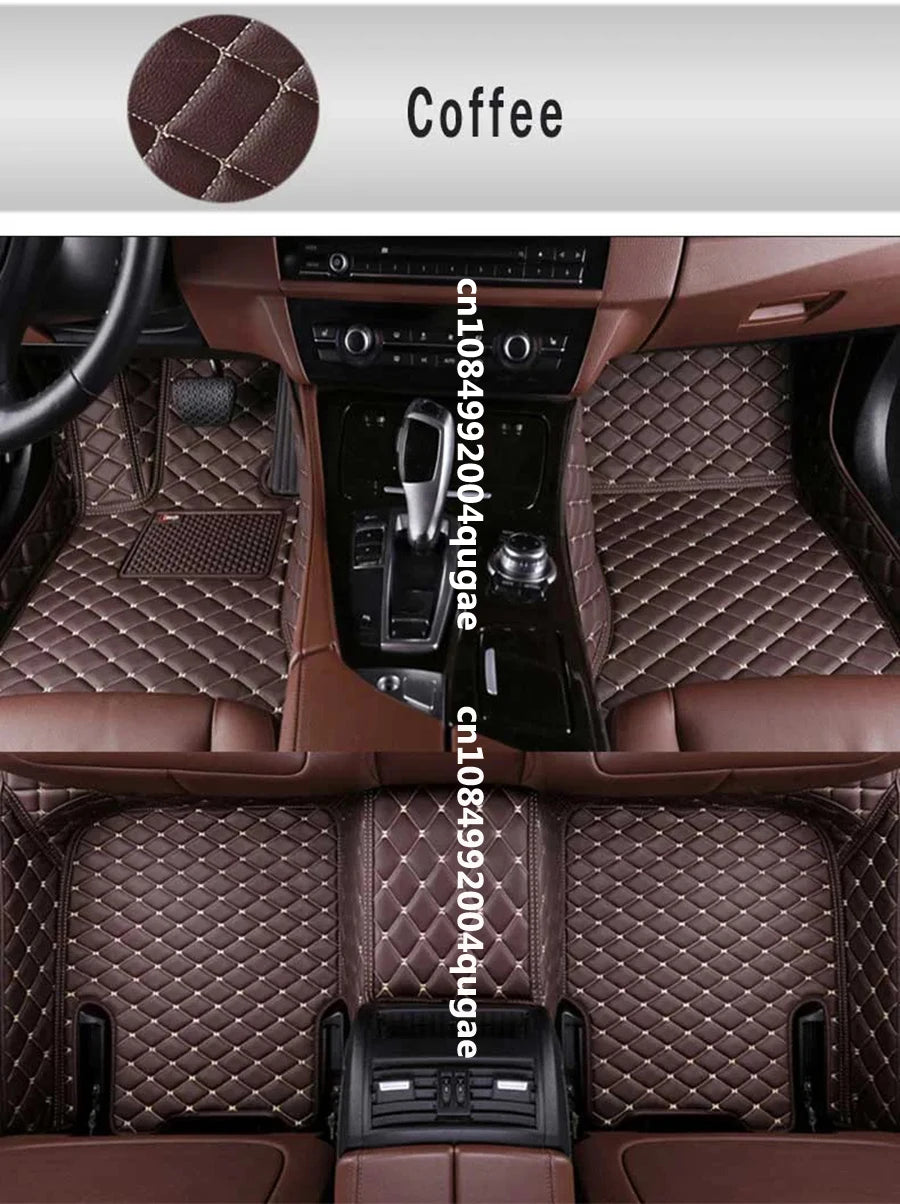 Jetta A5 Car Floor Mats for Listed Volkswagen 2006–2012 Models, Interior Floor Cover Set in Red, Coffee, Beige and Black Combinations with Fit Verification Required