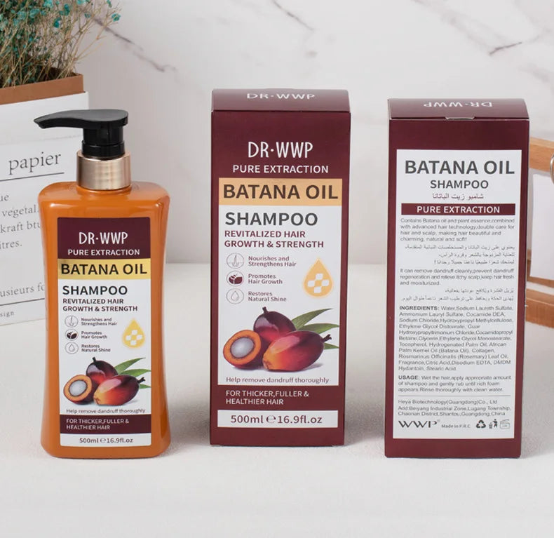 Batana Hair Care Selection with 500ml Shampoo or Conditioner, 500g Hair Mask and 50ml Oil Options for Everyday Cleansing and Cosmetic Conditioning Routines