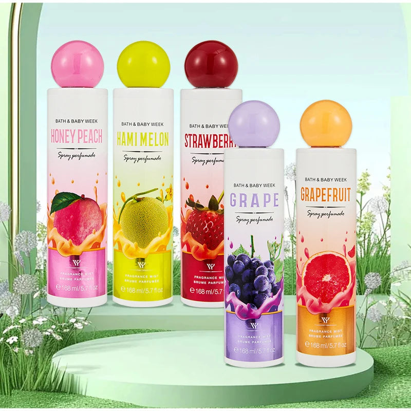 Gourmand Perfume Body Spray 168ml, Unisex Fragrance with Sweet Cookies, Chocolate, Fruit and Floral Options for Daily Wear and Personal Gifts