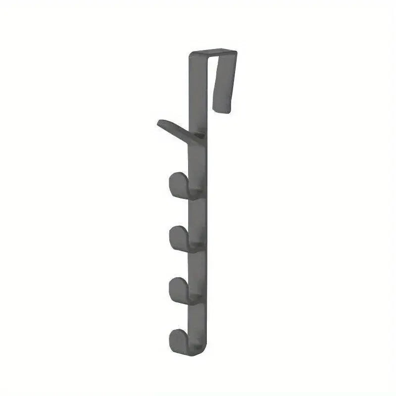 Over-the-Door Hanging Rack for Bags, Hats and Jackets, Single ABS Plastic Bedroom Storage Organizer in White, Black or Brown with 27 x 4.5cm Size Reference