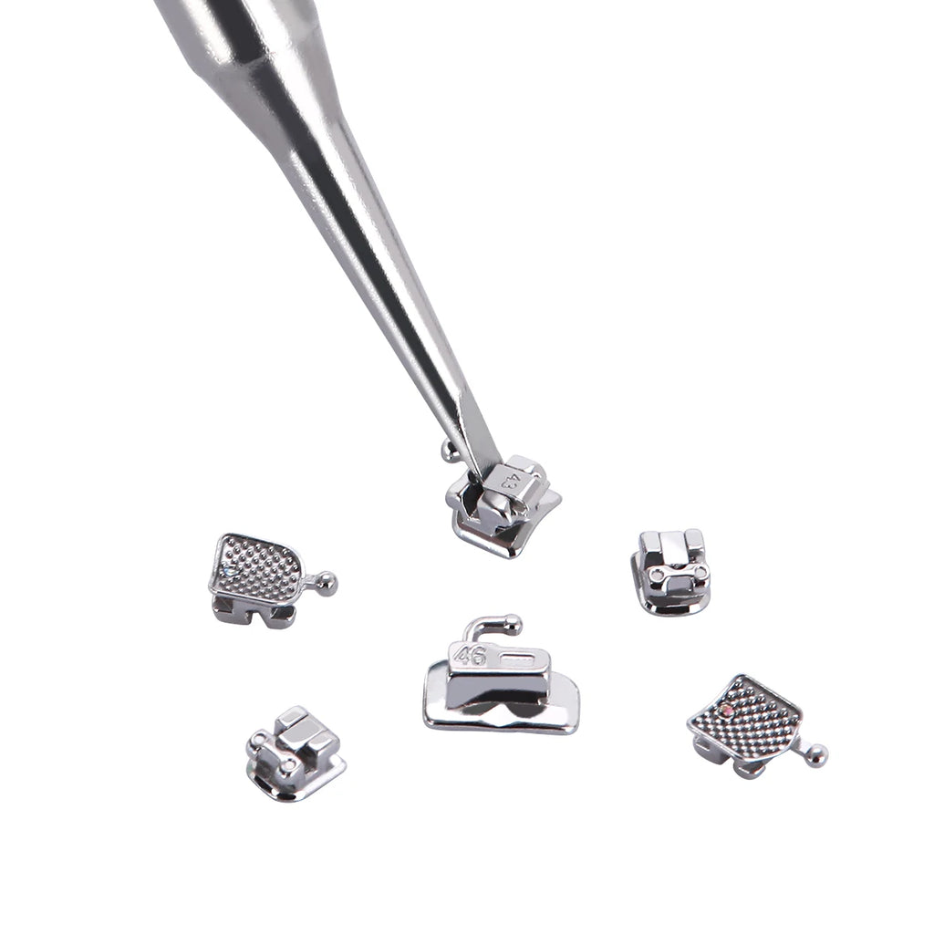 Passive Self-Ligating Brackets by AZDENT, Five Packs with First-Molar Buccal Tubes and Listed 0.022-Inch MBT or Roth Hooks 345 Options for Professional Orthodontic Selection