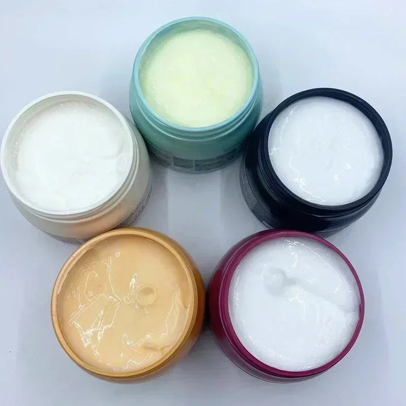 Hair Conditioning Care with Black Diamond, Strong Repair, Nourishing, Softening and Color Care Option Labels for Cosmetic Moisture and Shine Routines