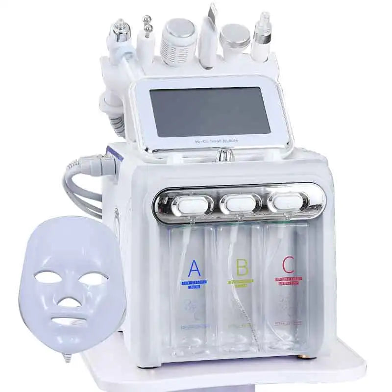 Aqua Facial Cleansing Machine with Listed 7-in-1 Design, Water Peeling Beauty Device for Instruction-Guided Home Skin Care and Facial Routines