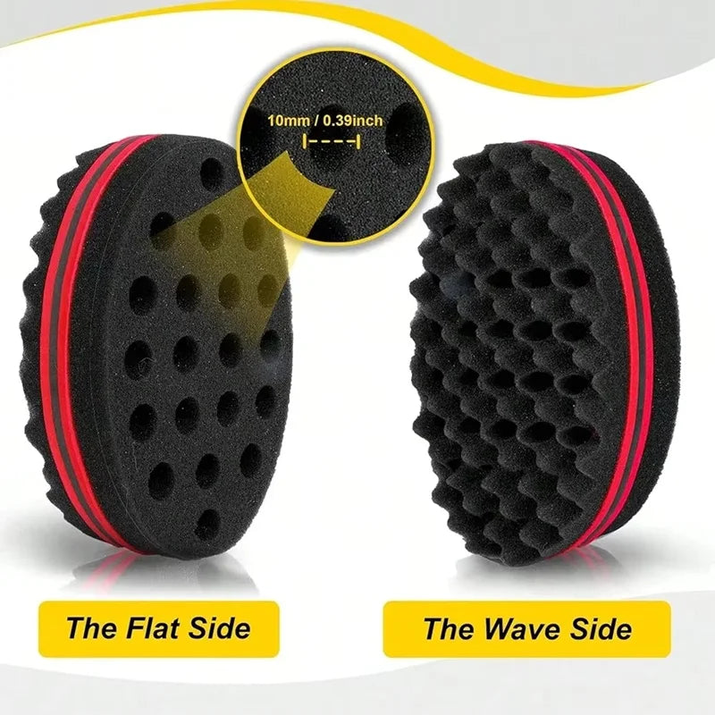 Afro Twist Hair Styling Kit, Two-Piece and Three-Piece Set1 or Set2 Options with Sponge, Mesh Comb and Double-Sided Pick References for Curl and Coil Grooming