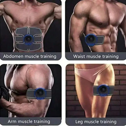 Abs Stimulator with Listed Rechargeable and Wireless Design, Portable Muscle Trainer in Remote black, abdomen Arm or black abdomen Configuration Options