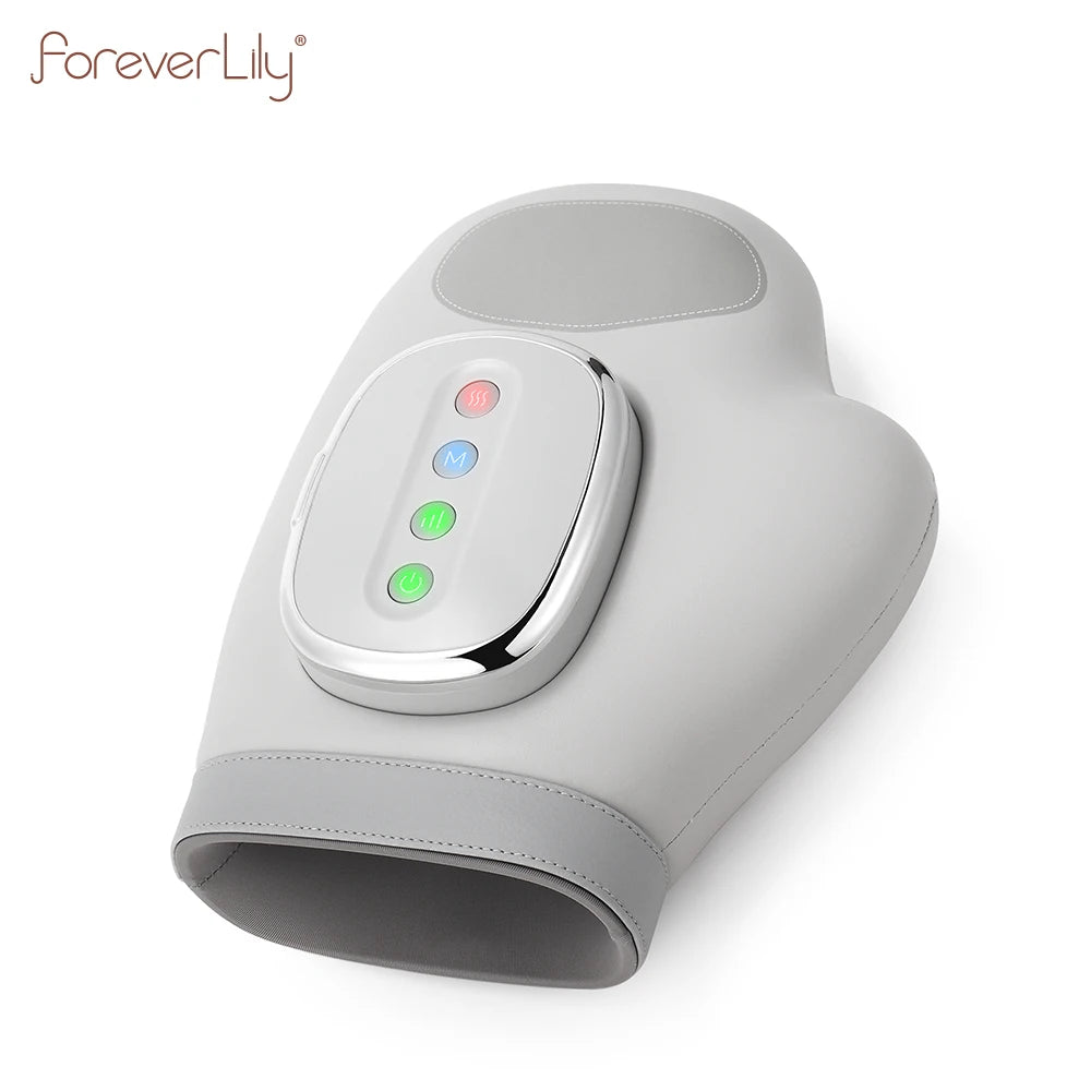 Full-Hand Compression Massager with Finger, Thumb, Palm and Wrist Coverage, Three Modes, Five Intensity Levels and Cordless 2000mAh Rechargeable Design