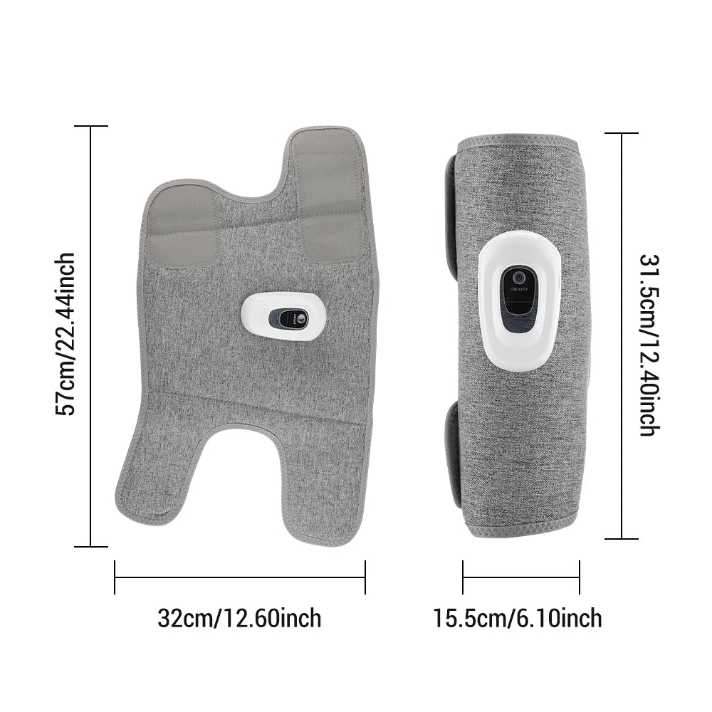 Three-Mode Calf Air Massager with 15-Minute Timer, 1800mAh Rechargeable Battery, Linen Mesh Wrap and One- or Three-Level Single and Pair Options